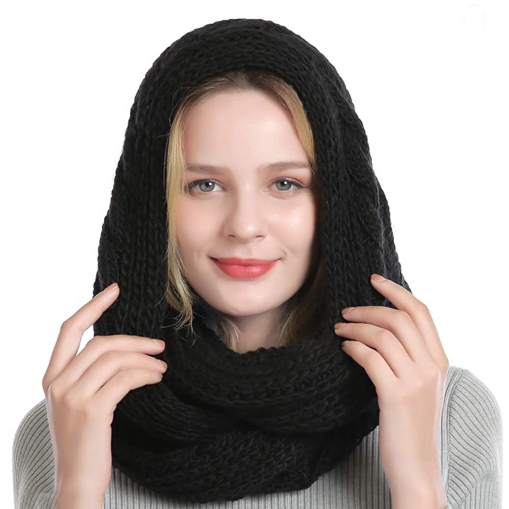 Chunky Hat Scarf Set Cable Knit Beanie Gloves Winter Accessories Womens Woven - Picture 4 of 8